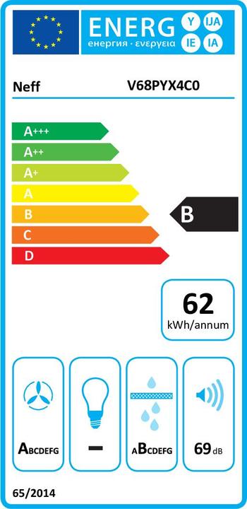 Energie-Label Neff V68PYX4C0 (79.20 cm, Induktionskochfeld)