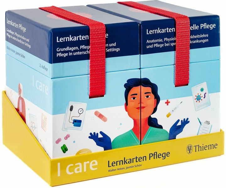 Actual product image I care Lernkarten Pflege – Set (im Schuber) (German, Jasmine Beautiful, Walter Anton, 2024)