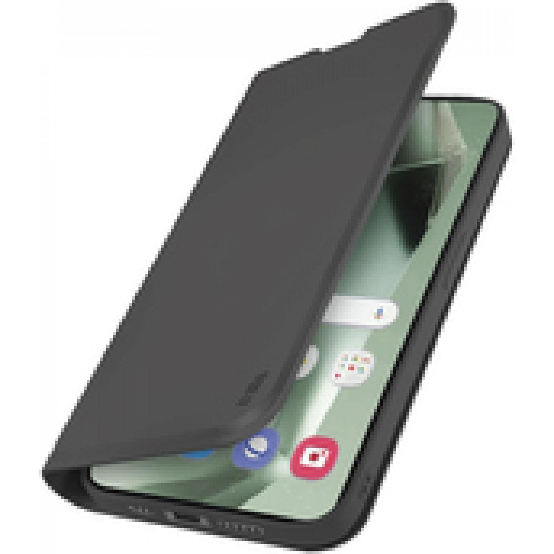 SBS Wallet Stand FE schwarz (Samsung Galaxy S24 FE), Smartphone Hülle, Schwarz