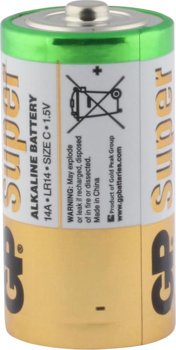 Produktbild GP Batteries C Baby Batterie GP Alkaline Super - 4 Stück (4 Stk., C)