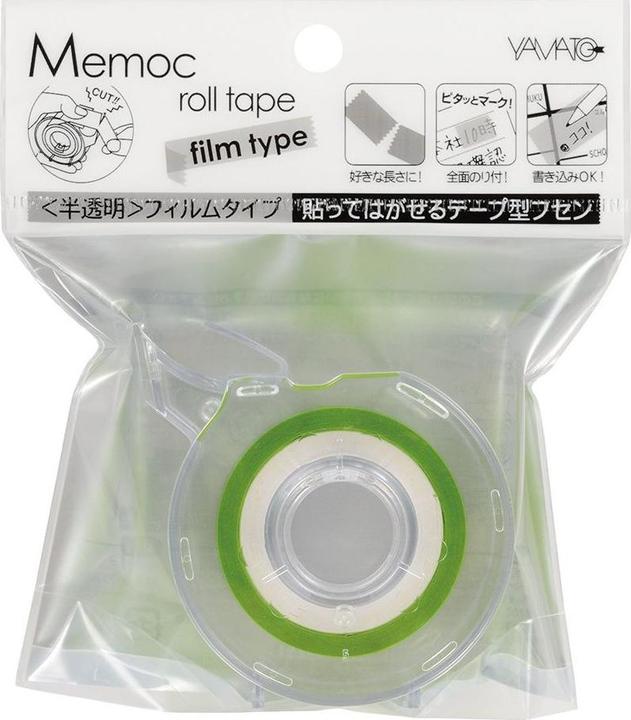 Actual product image Yamato Notepad 2.5 cm, 1 roll, Green