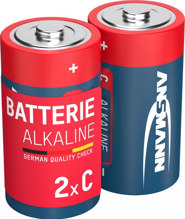 Produktbild Ansmann RED LINE - Batterie 2 x C - Kohlenstoff (2 Stk., C, 7000 mAh)