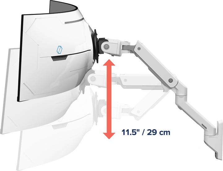 Produktbild Ergotron HX Arm With Very Heavy Duty Pivot Wall Mount White (Wand, 57.01")