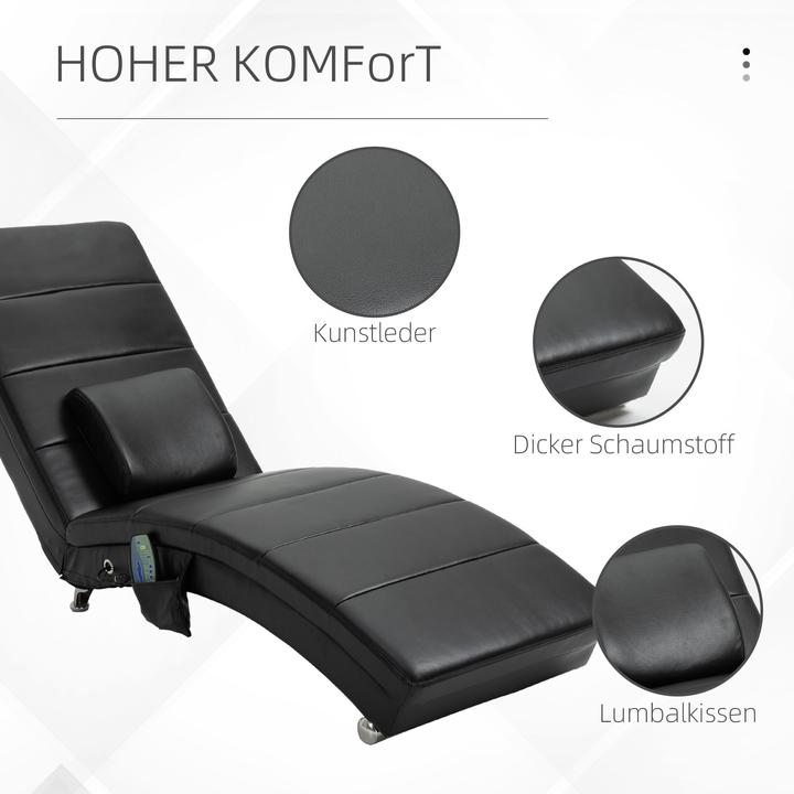 Produktbild Homcom Massagesessel mit einem Taillenkissen