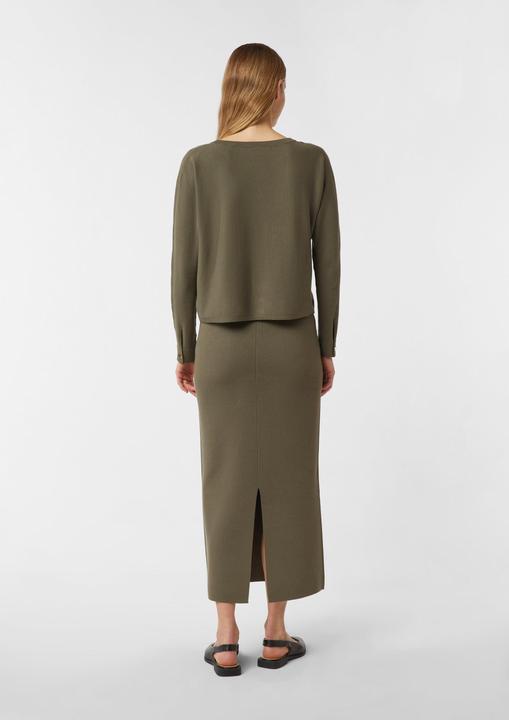 Produktbild Comma Strickpullover Milano Strick mit Schmuck-Knopf an der Manschette (46)