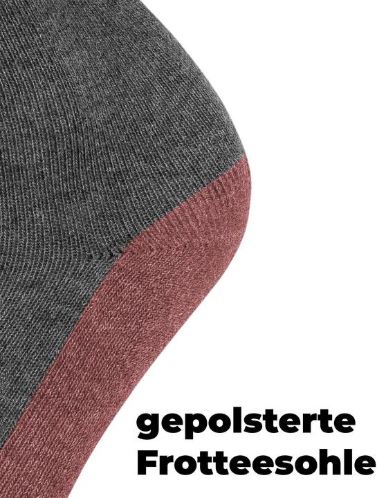 Actual product image Normani 6 pairs of health socks with comfort cuff and towelling sole - 9191 (pack of 6, 43 - 46)