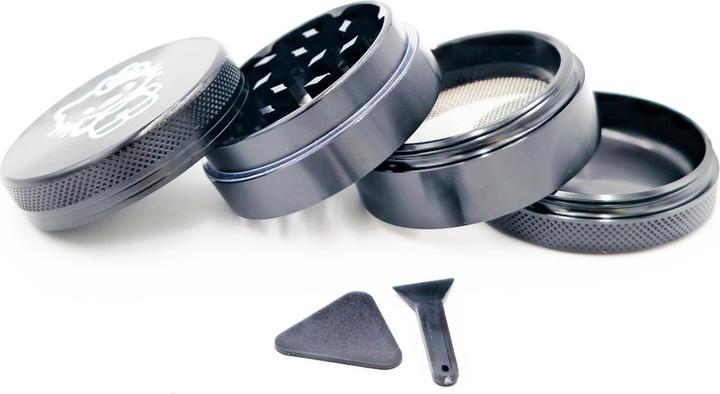Actual product image BestV Hello Kitty Aluminium Grinder Black 4Parts 50mm
