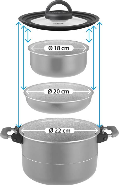 Image du produit Brunner Set de casseroles Fusion 7 + 1