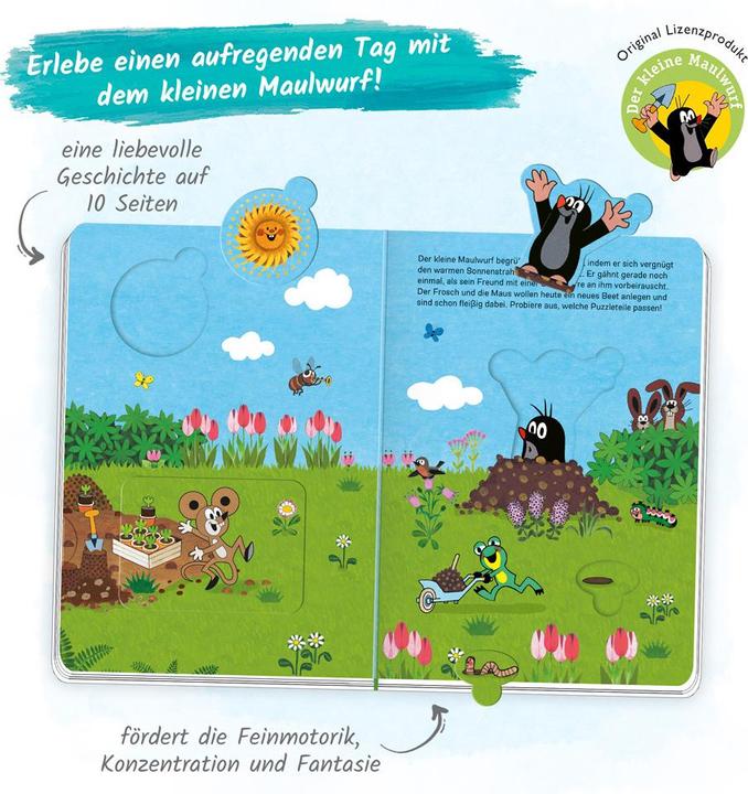 Actual product image Puzzle book Playbook Mole (German)