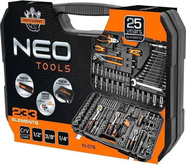 Image du produit Neo Kit d'outils à main (233 pièces)