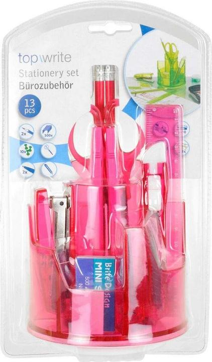 Image du produit Topwrite - Schreibtisch-Werkzeugkasten 13-teilig (rosa)