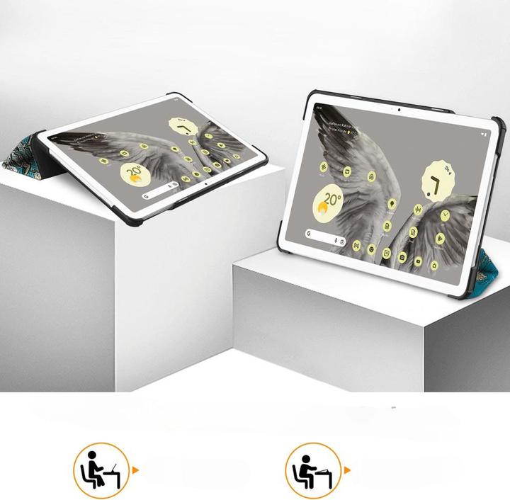Actual product image Cover-Discount Google Pixel Tablet - Tri-fold Smart Case Blossoms (Google Pixel Tablet)