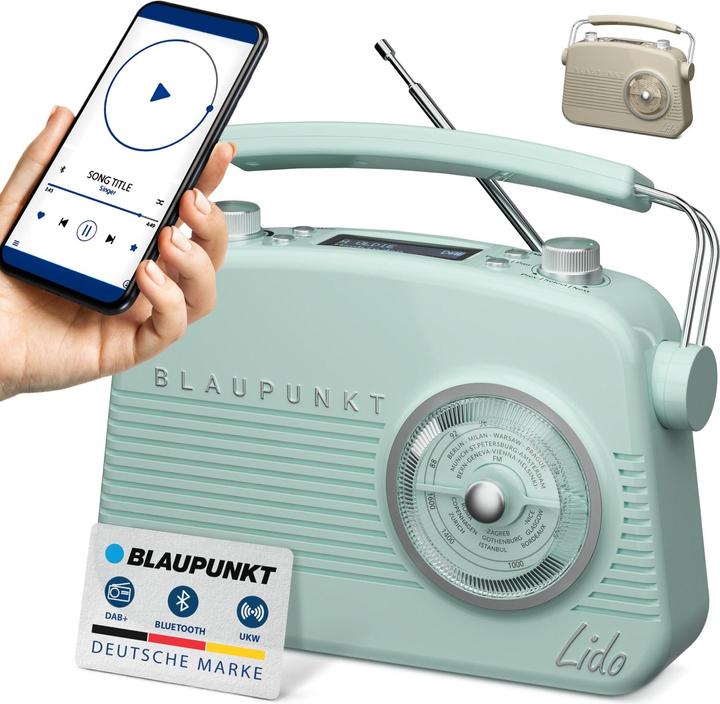 Actual product image Blaupunkt Nostalgic radio with DAB+ | LIDO VDR 10 (DAB+, Bluetooth)