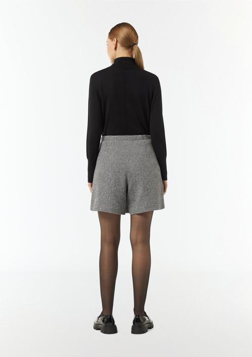 Produktbild Comma Hose Kurzer Wollmix-Skort mit zarten Pailletten (34)