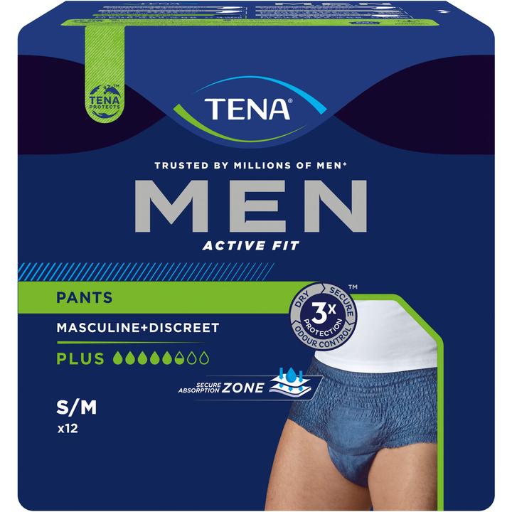 Tena Men Active Fit Pants carton (12x, M, S)