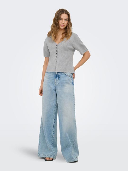 Produktbild Only Onllucy Ss V-Neck Button Ex Knt (S)