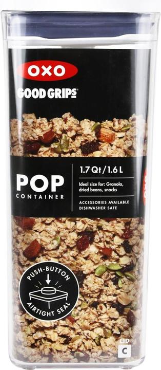 Productafbeelding OXO POP 2.0 Container klein vierkant, 10,6x10,6x24 cm, 1,6 l (1.60 l)