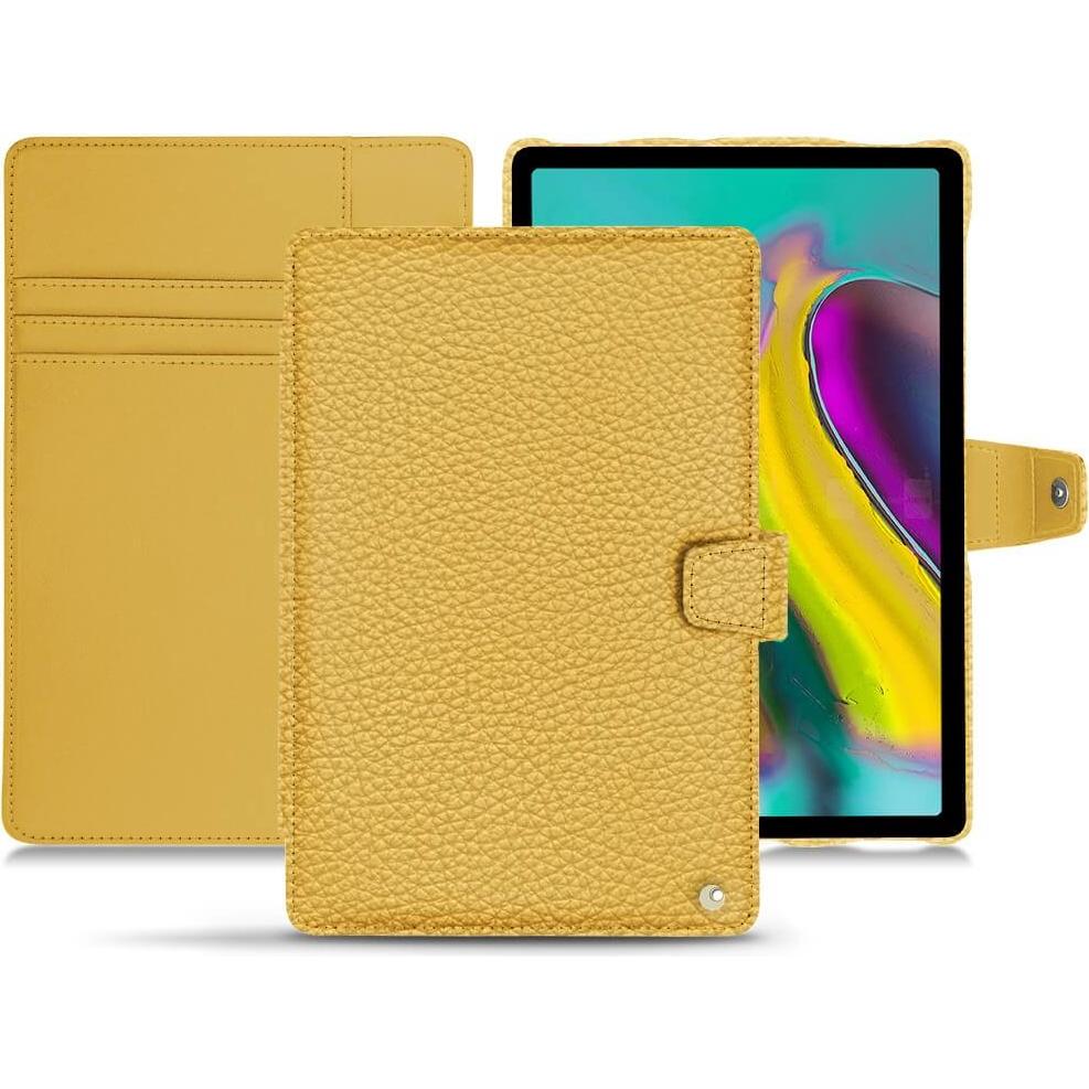 Noreve Lederschutzhülle Wallet (Galaxy Tab S5e), Tablet Hülle, Orange