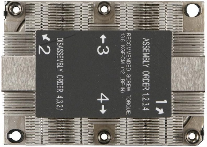 Productafbeelding Supermicro SNK-P0067PSMB: CPU-koeler 1U (25.50 mm)