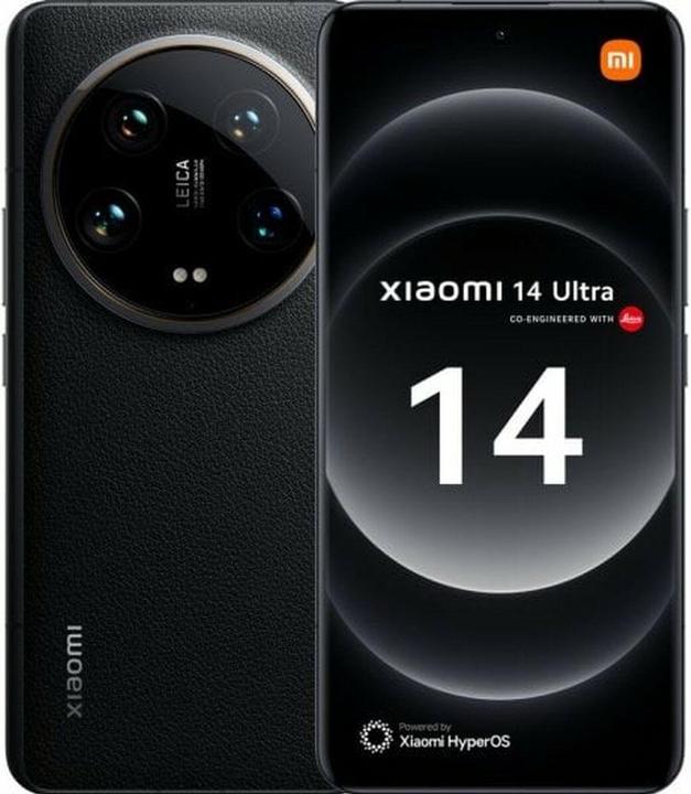 Productafbeelding Xiaomi 14 Ultra 512 GB, 16 GB RAM, zwart (512 GB, Black, 6.73", Dubbele SIM, 5G)