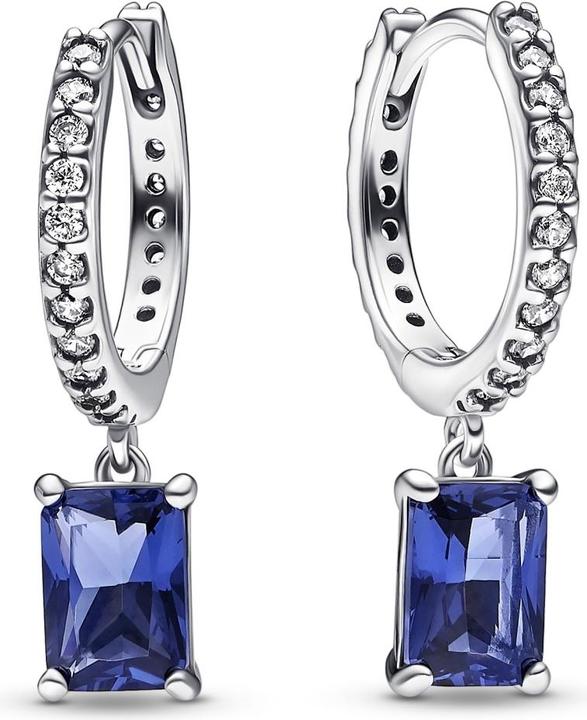 Produktbild Pandora Blue Rectangular Sparkling Ohrringe (Silber 925)