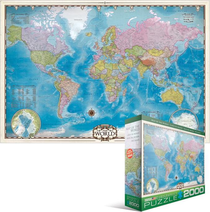 Produktbild Eurographics Map of the World (2000 Teile)