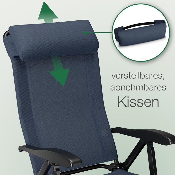 Immagine prodotto Aktivshop Klappstuhl aktiv Camping mit Beinauflage