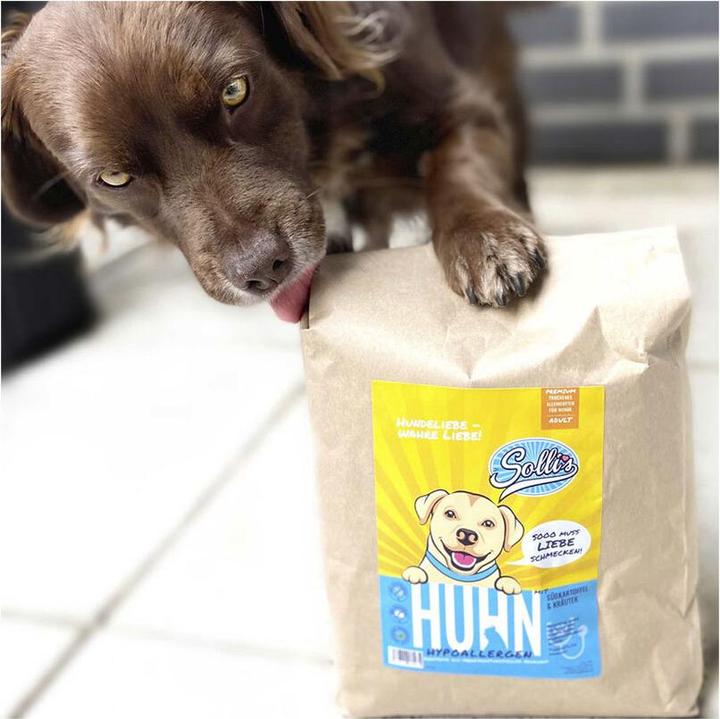 Produktbild Sollis Trockenfutter Hund Huhn 2kg (Regular) (Adult, 1 Stk., 2000 g)