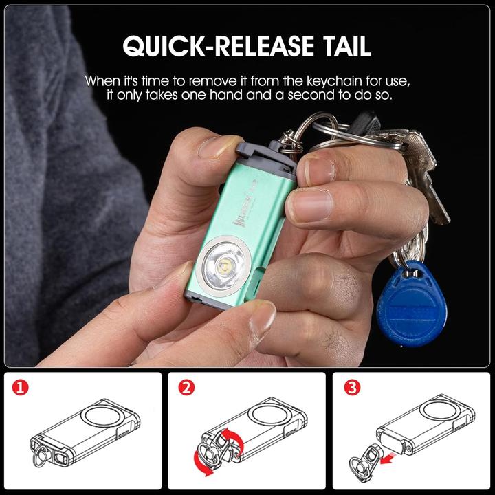 Actual product image Wuben G2 Green (5.85 cm, 500 lm)