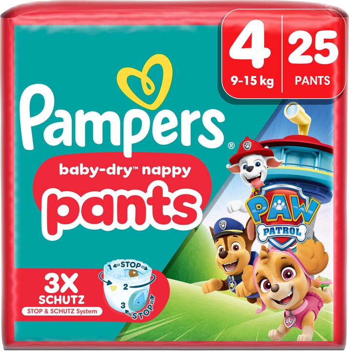 Image du produit Pampers Baby-Dry (Taille 4, Pack, 25 pièce(s))