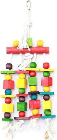 Happy Pet Speelgoed Block N Beads Papegaai