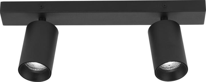 Productafbeelding Nova Luce TOD plafondlamp GU10 2-voudig zwart 35x6x12,7cm dimbaar 9012292 (GU10)