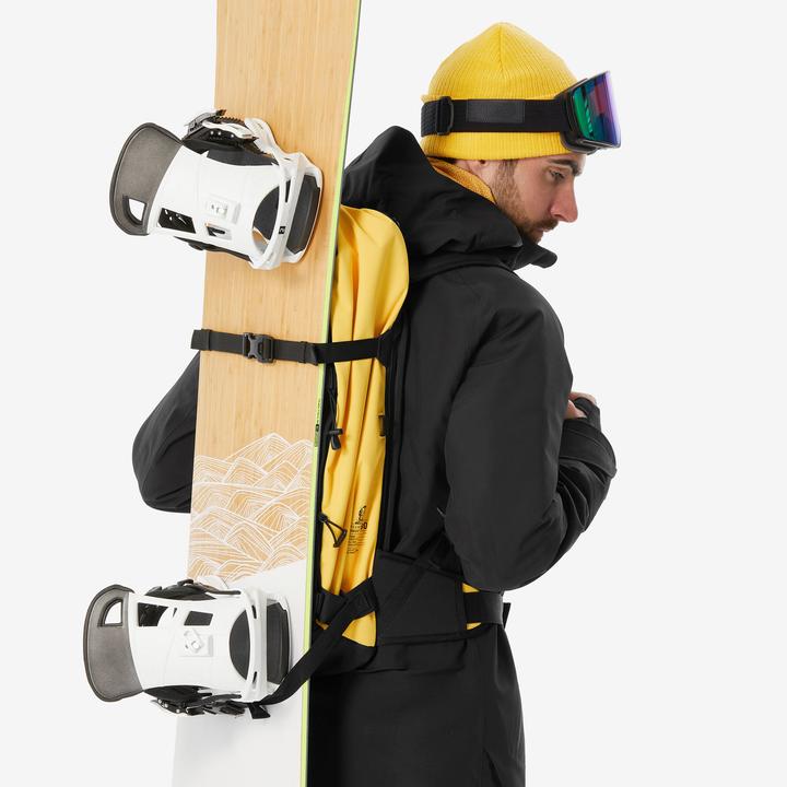 Immagine prodotto Wedze Zaino Roll Top Strong Freeride 30 L per sci/snowboard - Giallo (30 l)