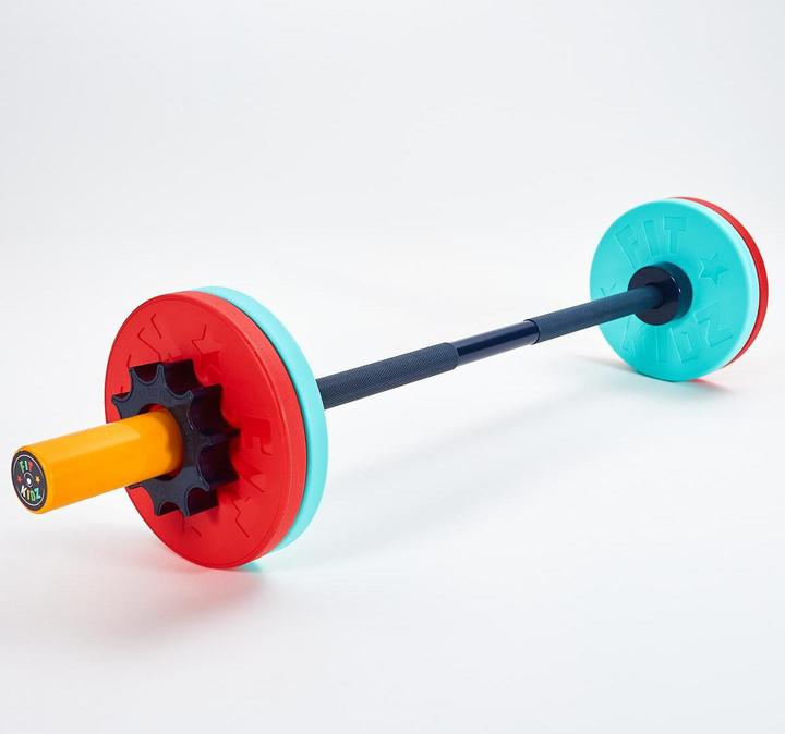 Produktbild Fitkidz Barbell & Bumper Plate Set (4 x 2.5 kg)