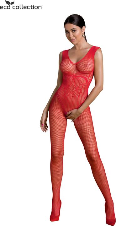 Produktbild ECO Collection Bodystocking with open crotch red (One Size)