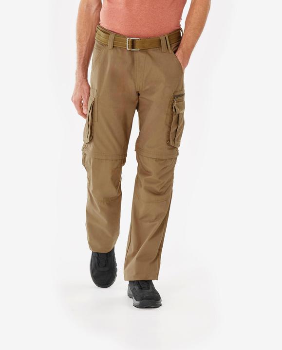 Produktbild Forclaz Zip-Off-Hose Cargohose Herren Trekking Backpacking - Travel 500 braun (XL)