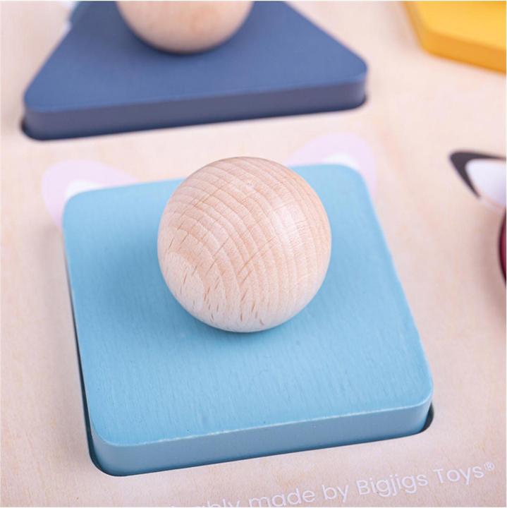 Produktbild Bigjigs Stud Puzzle Waldtiere – FSC 100 %