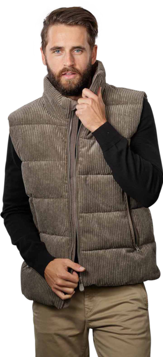 Actual product image Save the Duck Euryops Gilet Mud Grey (M)
