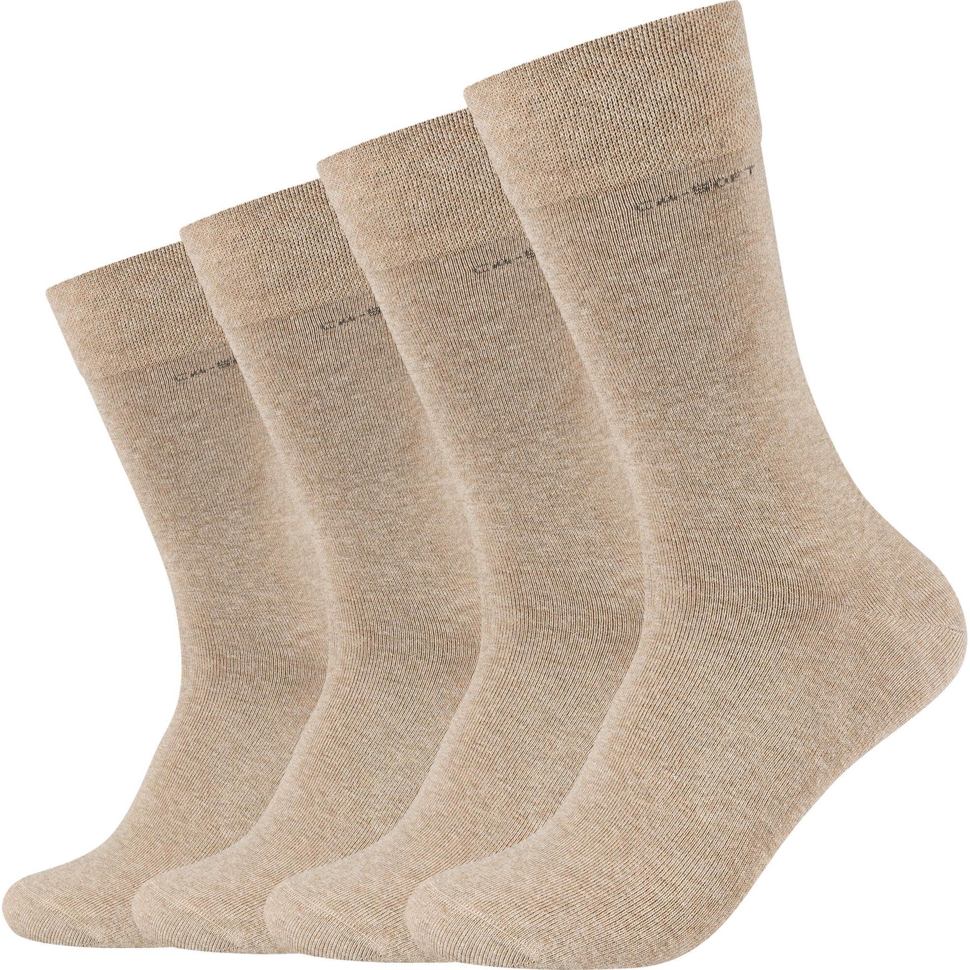 Camano, Herren, Socken, Unisex ca-soft Socken 4p, Beige, (4er Pack, 35, 38)