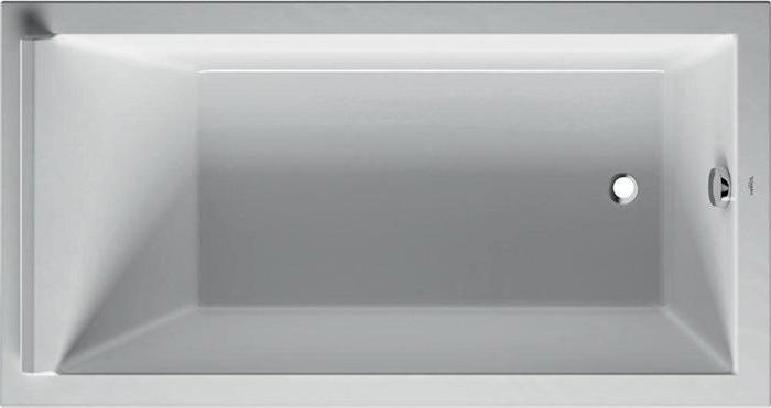 Image du produit Duravit Baignoire rectangulaire STARCK 1 dossier incliné 1700x900mm blanc (296 l, 170 cm, 90 cm)