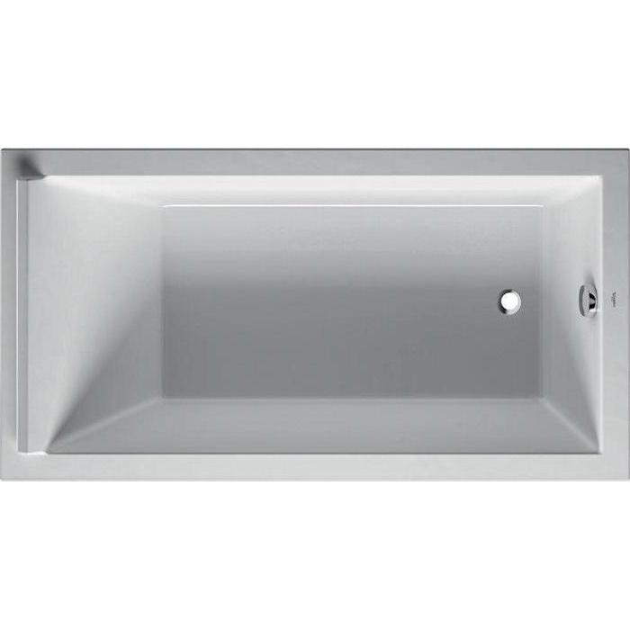 Duravit, Badewanne, Rechteck-Badewanne STARCK 1 Rückenschräge 1700x900mm weiss (296 l, 170 cm, 90 cm)