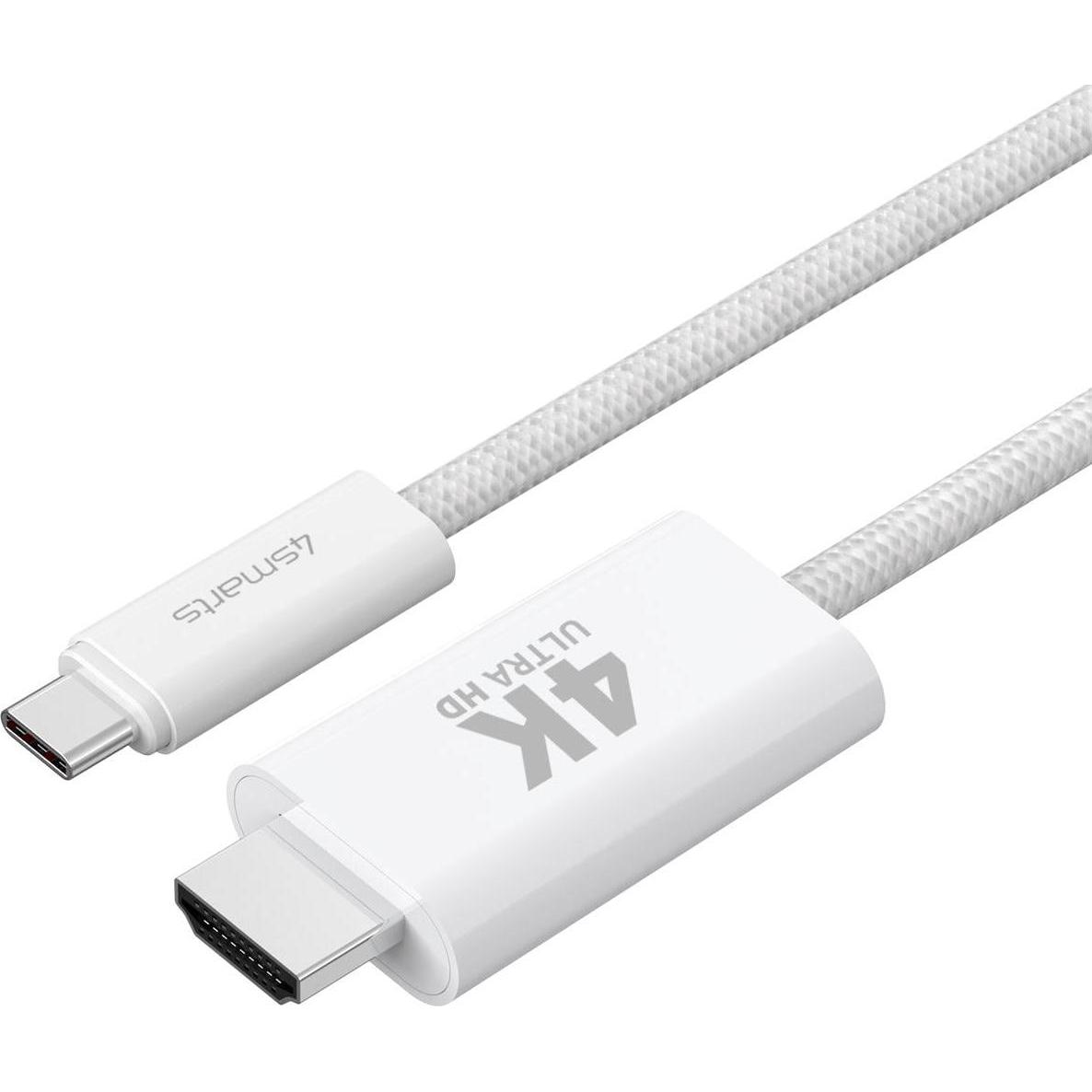 Thumbnail - 4smarts HDMI – USB Typ C (2 m, USB Typ C, HDMI), Video Kabel