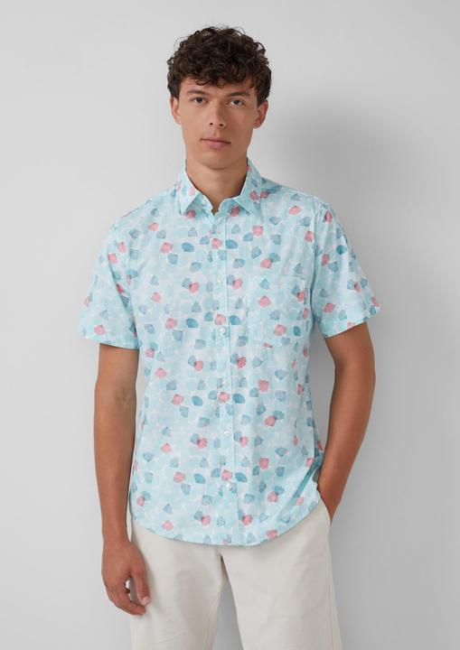 Immagine prodotto s.Oliver Hemd Slim: Kurzarmhemd mit Kentkragen (S)