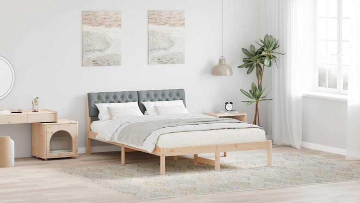 Actual product image vidaXL Plattformbettgestell (140 x 190 cm)