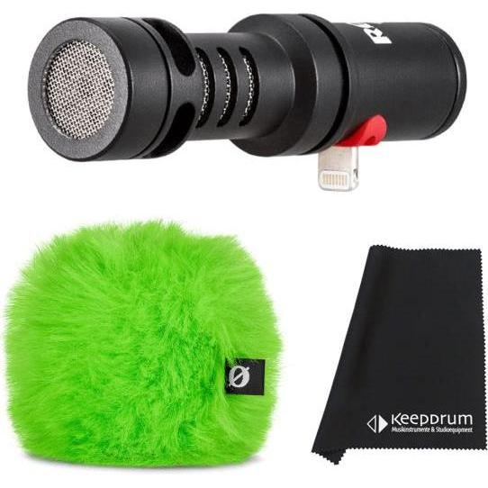 Thumbnail - RØDE Videomic Me-L mit Windschutz Grün mit Tuch, Mikrofon