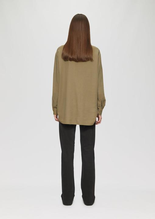 Actual product image S.Oliver Bluse Lange Hemdbluse aus Viskose-Leinenmix (44)