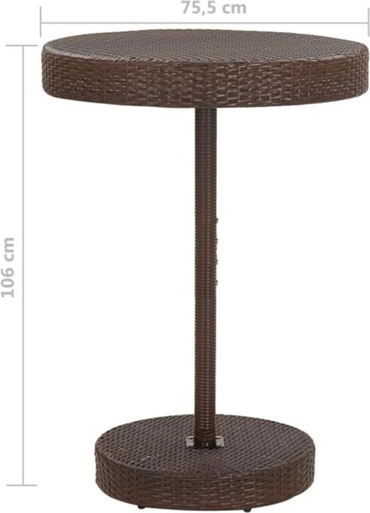 Produktbild vidaXL Garten-Bar-Set (75.50 x 106 cm)