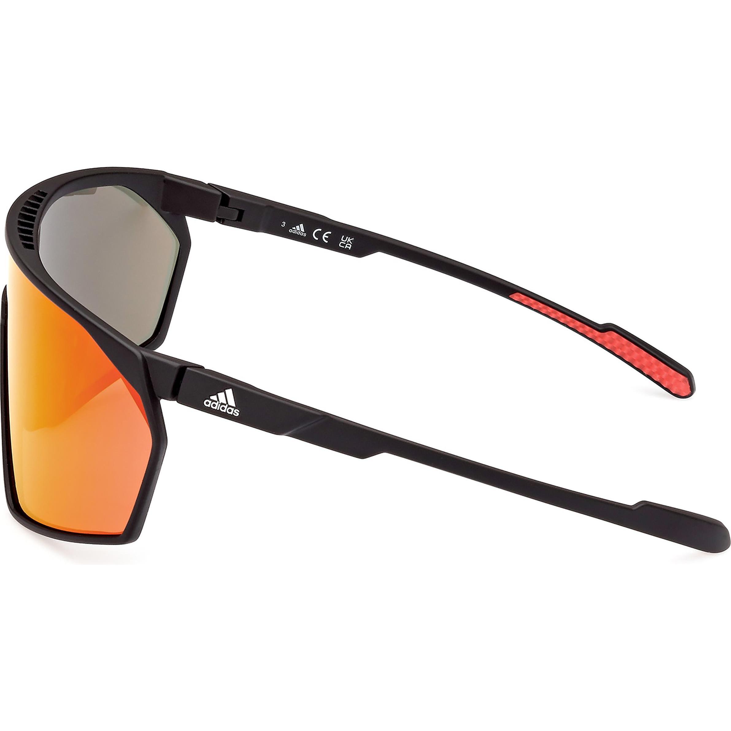 Thumbnail - adidas, Herren, Sportbrille, SP0073 Mirror Cat. 3 (VLT 15%) (Matte Black, Matte Black Ink), Schwarz
