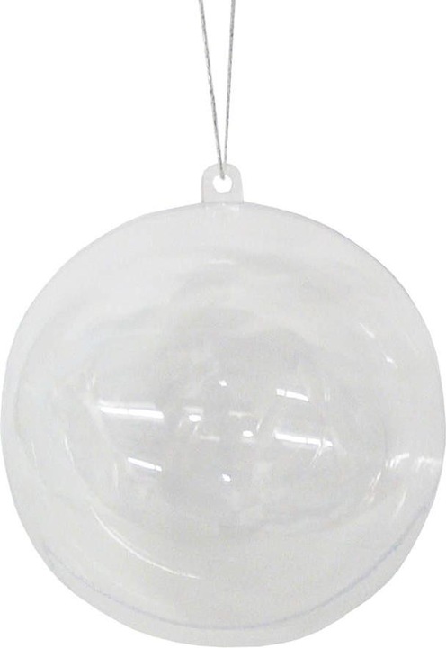 Produktbild trendmarkt24 Kunststoffkugel transparent zerlegbar 10cm, 5 Stück Acrylkugeln (5 -teilig)