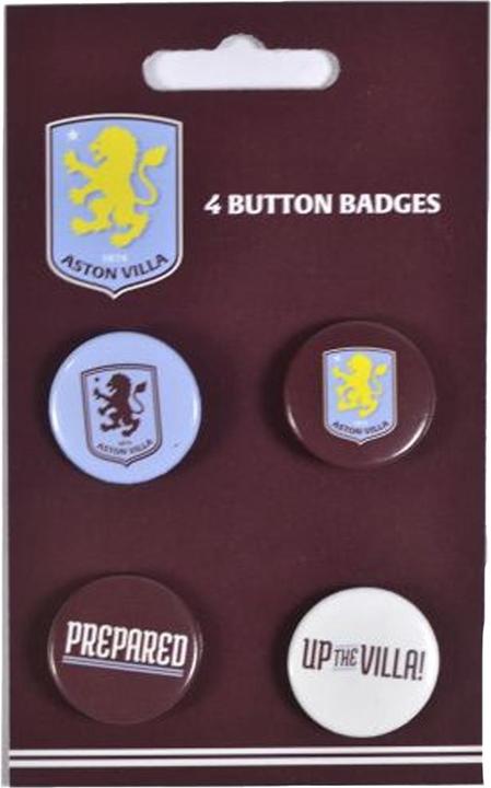Produktbild Aston Villa FC Wappen Abzeichen 4erPack